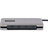 StarTech.com 4-Port USB-C Hub, USB 3.2 Gen 2, 10Gbps, 100W Power Delivery Pass-Through, 12.6in (32cm) Cable, Portable USB Expansion Hub