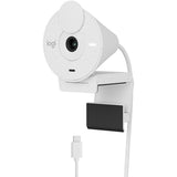 Webcam Logitech BRIO - 2 mégapixels - 30 ips - Blanc cassé - USB Type C - Vente au détail