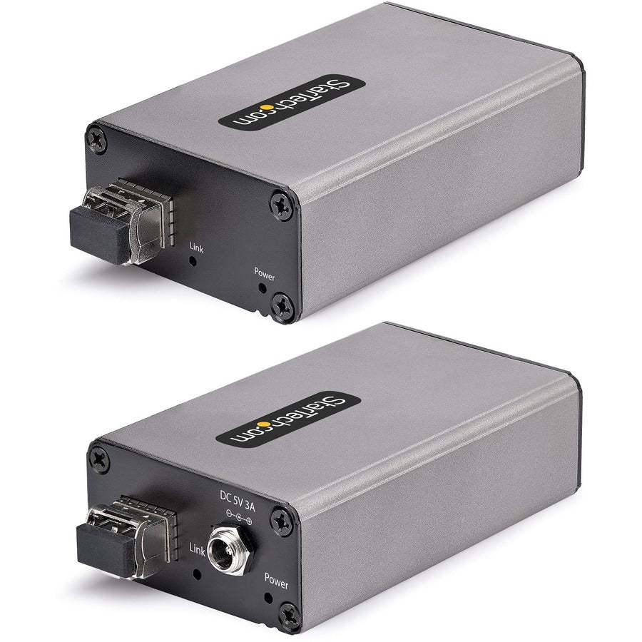 StarTech.com 2-Port USB 3.0 Extender over OM3 Multimode Fiber, LC/LC, 2x 5Gbps USB-A Hub, 350m (1150ft), Durable USB Fiber Optic Extender