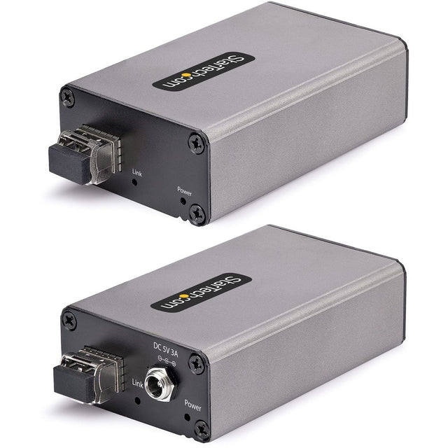 StarTech.com 2-Port USB 3.0 Extender over OM3 Multimode Fiber, LC/LC, 2x 5Gbps USB-A Hub, 350m (1150ft), Durable USB Fiber Optic Extender
