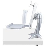 StarTech.com Sit-Stand Monitor Arm, Keyboard Tray, Desk Mount Sit-Stand Workstation up to 27 inch VESA Display, Standing Desk Converter