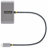 StarTech.com 4-Port USB-C Hub with 100W Power Delivery Pass-Through, 2x USB-A + 2x USB-C, 5Gbps, 1ft/30cm Long Cable, Portable USB 3.0 Hub