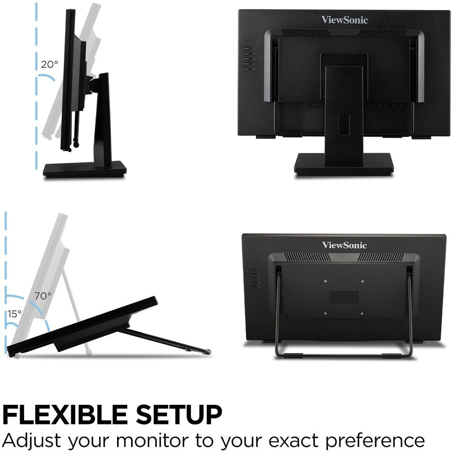 ViewSonic TD2465 24" Class LCD Touchscreen Monitor - 16:9 - 7 ms