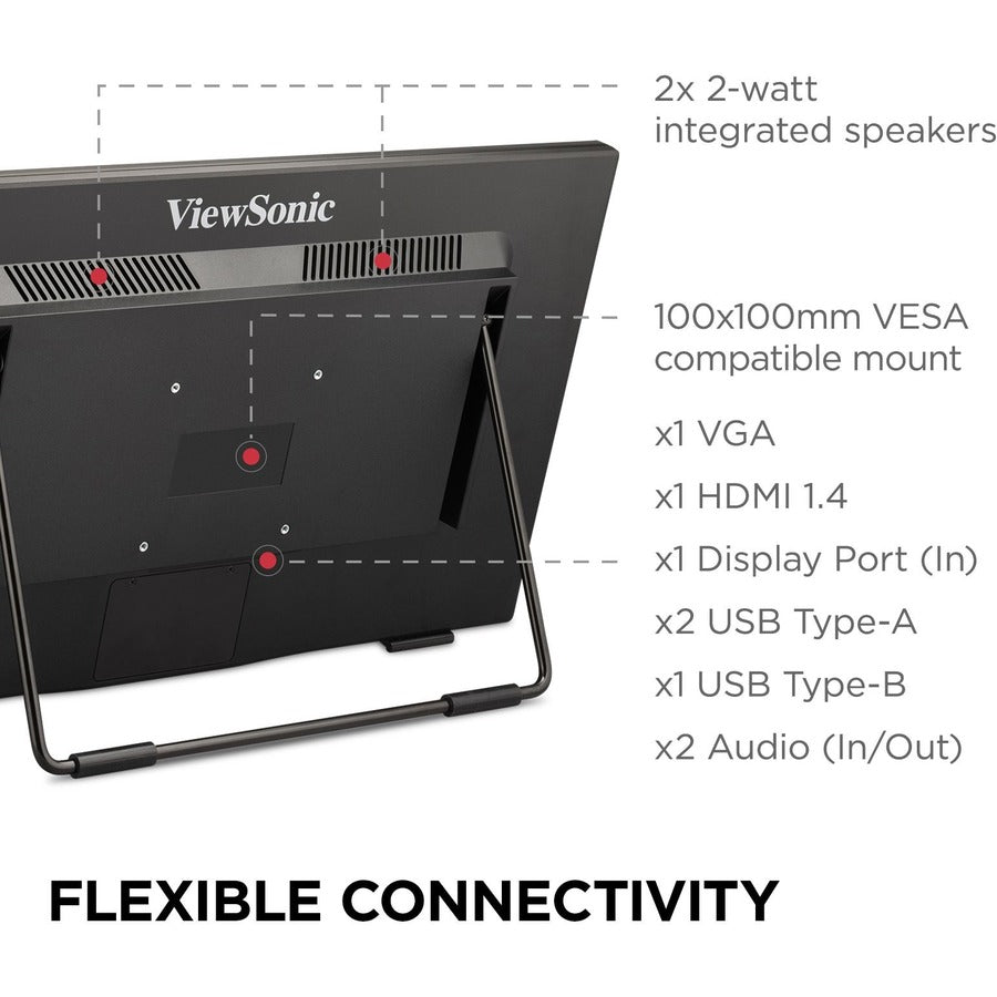 ViewSonic TD2465 24" Class LCD Touchscreen Monitor - 16:9 - 7 ms