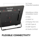 ViewSonic TD2465 24" Class LCD Touchscreen Monitor - 16:9 - 7 ms