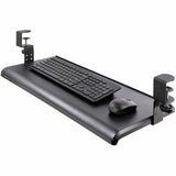 Under Desk Keyboard Tray, Clamp on Keyboard Holder, Up to 12kg/26.5lb, Height Adjustable, Ergonomic Sliding Keyboard Drawer
