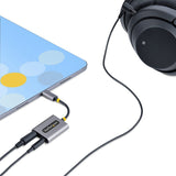 StarTech.com Répartiteur de casque USB-C, adaptateur USB Type-C double avec entrée micro, adaptateur USB-C vers audio 3,5 mm/dongle pour écouteurs/prise auxiliaire