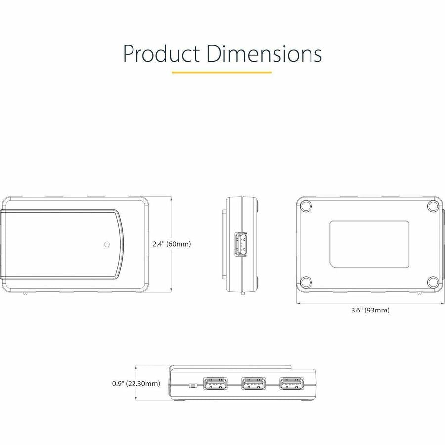 StarTech.com 7-Port USB Hub, USB 3.0 5Gbps, USB-A to 7x USB-A, Self Powered USB-A Expansion Hub w/ 35W Power Supply