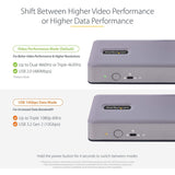 Station d'accueil USB-C StarTech.com, HDMI/DP/DP Alt Mode, triple/double 4K, 7 hubs USB, PD 60 W, GbE, certifiée WWCB