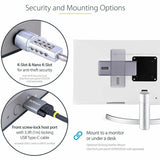 Station d'accueil USB-C StarTech.com, HDMI/DP/DP Alt Mode, triple/double 4K, 7 hubs USB, PD 60 W, GbE, certifiée WWCB