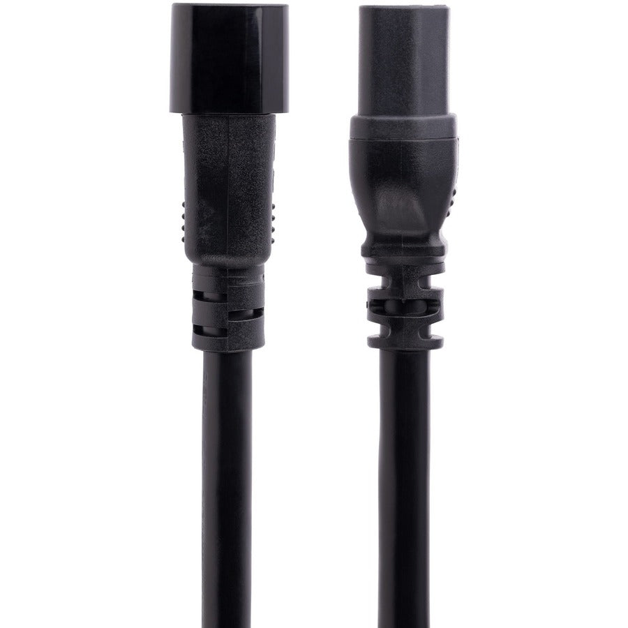 10ft Heavy Duty C14 to C15 Extension Cord - Black