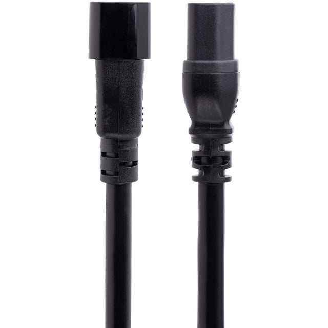 10ft Heavy Duty C14 to C15 Extension Cord - Black