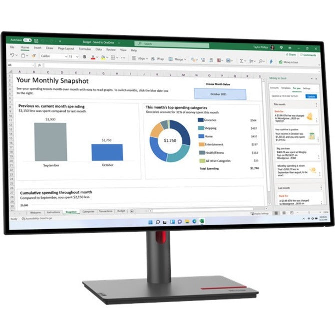 LENOVO P27H-30(A22270QP0)27 MONITOR (HDMI)CAM