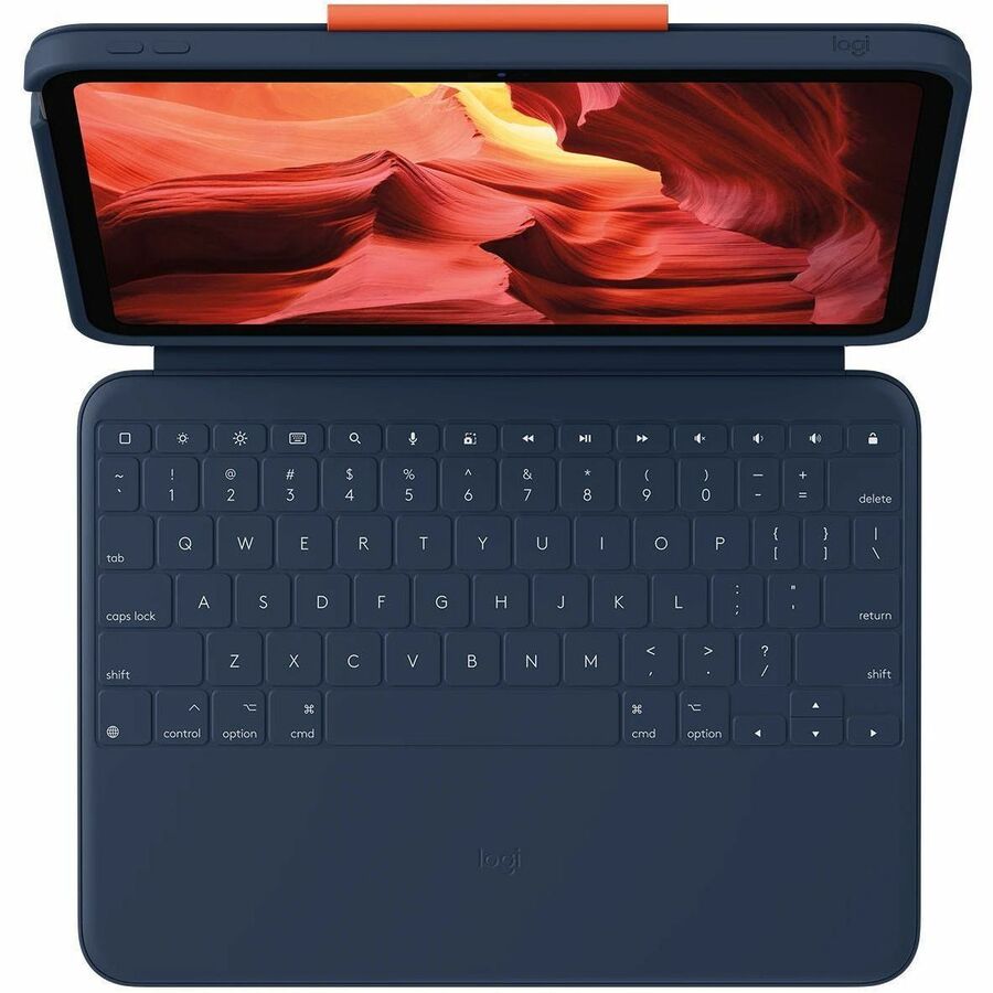 Logitech Rugged Combo 4 Rugged Keyboard/Cover Case (Folio) for 10.9" Apple iPad (10th Generation) Tablet