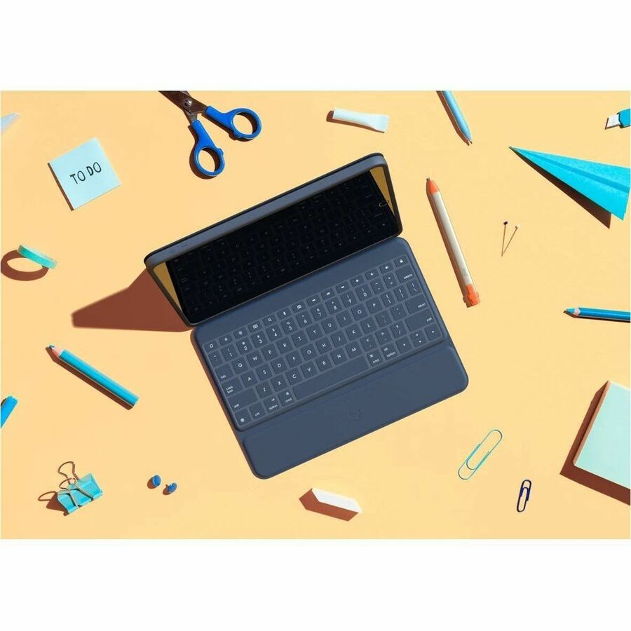 Logitech Rugged Combo 4 Rugged Keyboard/Cover Case (Folio) for 10.9" Apple iPad (10th Generation) Tablet
