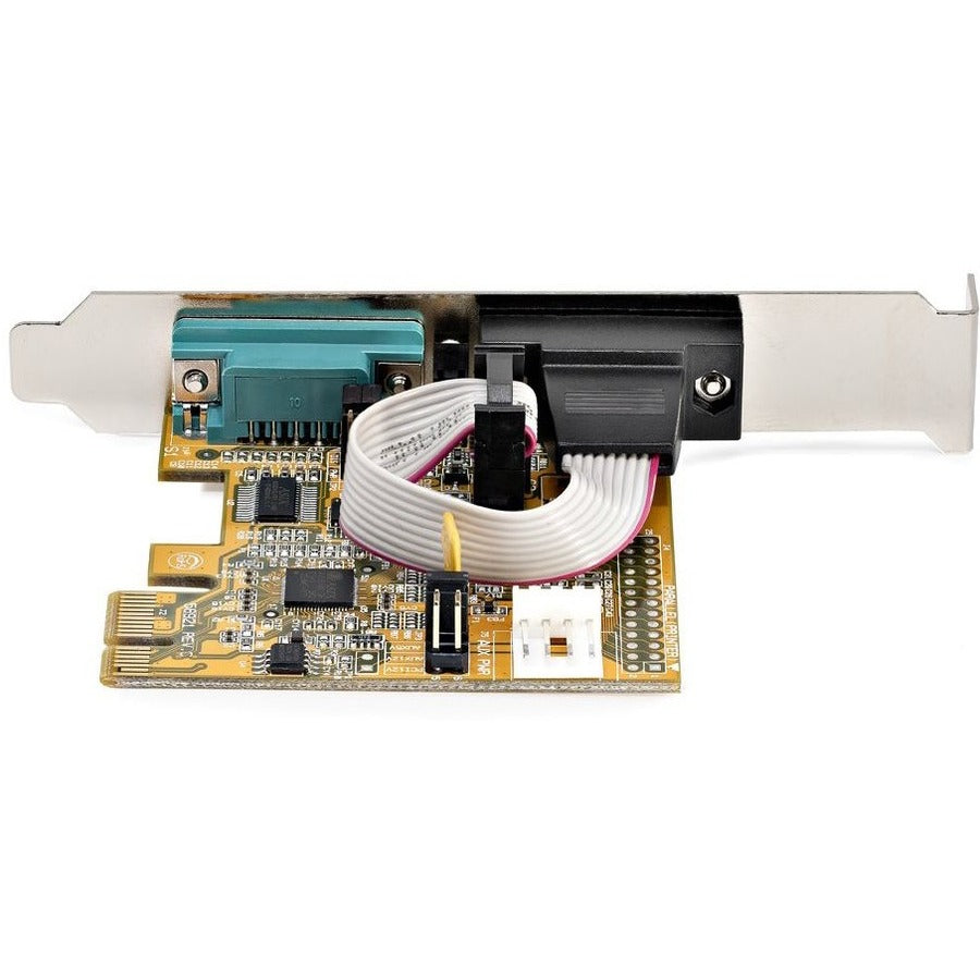StarTech.com 2-Port PCI Express Serial Card, Dual Port PCIe to RS232 (DB9) Serial Card, 16C1050 UART, COM Retention, Windows & Linux