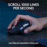 Logitech MX Keys S Combo - Performance Wireless Keyboard and Mouse with Palm Rest