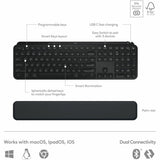 Logitech MX Keys S Combo - Performance Wireless Keyboard and Mouse with Palm Rest