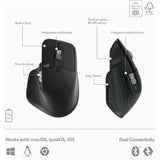 Logitech MX Keys S Combo - Performance Wireless Keyboard and Mouse with Palm Rest