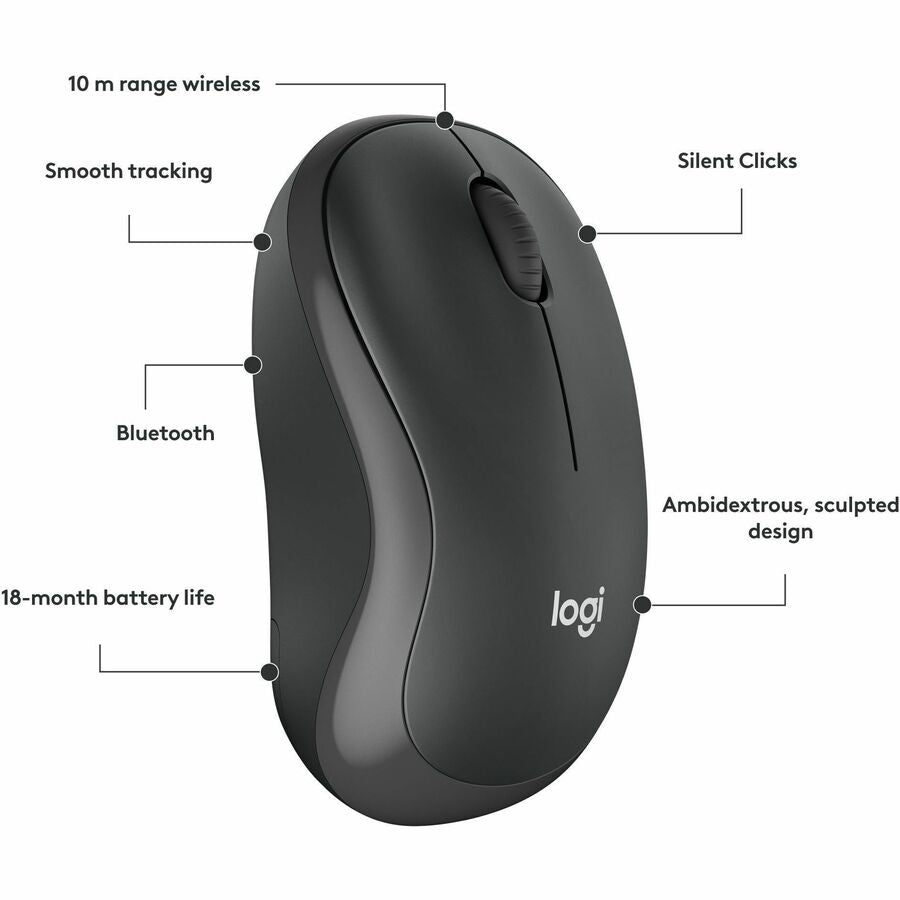 Logitech M240 Silent Bluetooth Mouse Black