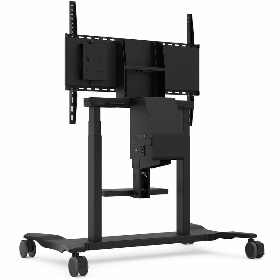 ViewSonic Electric Height Adjustable Mobile Cart With Smooth Motorized Lift