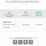 StarTech.com Dual-Laptop USB-C KVM Docking Station, Dual Monitor 4K 60Hz DisplayPort Dock, 5x USB Hub, GbE, 90W/45W PD, Windows/Mac, TAA