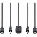 StarTech.com 2-Port USB-C Cable KVM Switch, 4K 60Hz DisplayPort Output, Compact KVM with 4ft/1.2m Integrated Host Cables, Bus Powered