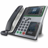 Poly Edge E450 IP Phone - Corded - Corded/Cordless - Bluetooth, NFC, Wi-Fi - 3 Multiple Conferencing - Desktop, Wall Mountable - White, Midnight Blue