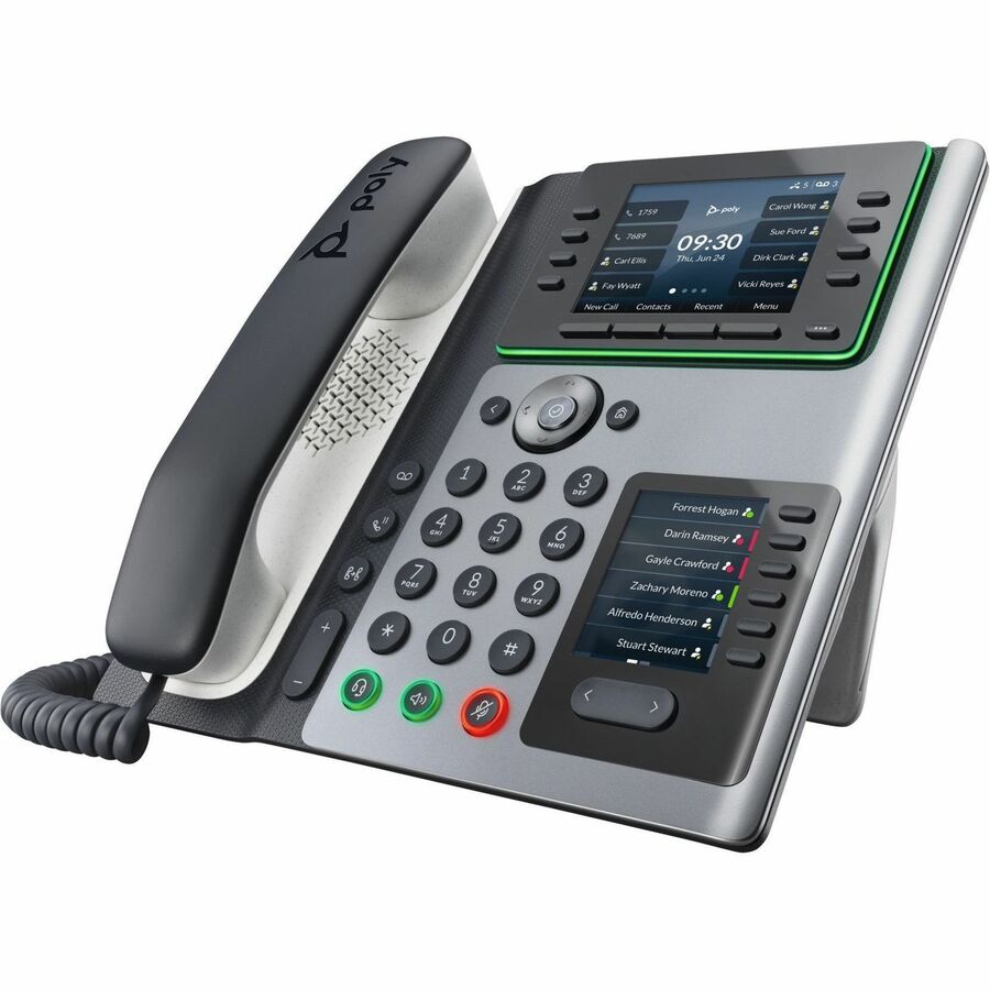 Poly Edge E400 IP Phone - Corded - Corded - Desktop