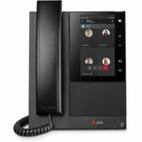 Poly CCX 505 IP Phone - Corded - Corded/Cordless - Wi-Fi, Bluetooth - Desktop, Wall Mountable - Black