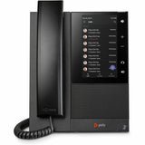 Poly CCX 505 IP Phone - Corded - Corded/Cordless - Wi-Fi, Bluetooth - Desktop, Wall Mountable - Black