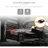 StarTech.com U.3 to PCIe Adapter Card, PCIe 4.0 x4 Adapter For 2.5" U.3 NVMe SSDs, SFF-TA-1001 PCI Express Add-in Card, TAA Compliant
