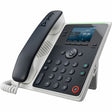 Poly Edge E100 IP Phone - Corded - Corded - 3 Multiple Conferencing - Desktop, Wall Mountable - White, Midnight Blue