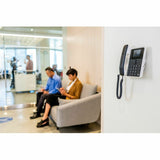 Poly Edge E100 IP Phone - Corded - Corded - 3 Multiple Conferencing - Desktop, Wall Mountable - White, Midnight Blue