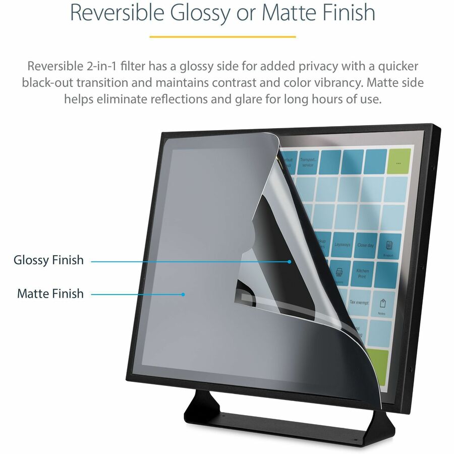 StarTech.com 17-inch 5:4 Computer Monitor Privacy Filter, Anti-Glare Privacy Screen w/51% Blue Light Reduction, +/- 30 deg. View Angle