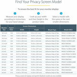 StarTech.com 22-inch 16:9 Computer Monitor Privacy Filter, Anti-Glare Privacy Screen w/51% Blue Light Reduction, +/- 30 deg. View Angle