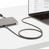 StarTech.com 3ft (1m) USB4 Cable, USB-IF Certified USB-C Cable, 40 Gbps, 100W, 8K 60Hz, Compatible w/Thunderbolt 4/3/USB 3.2, USB Type-C