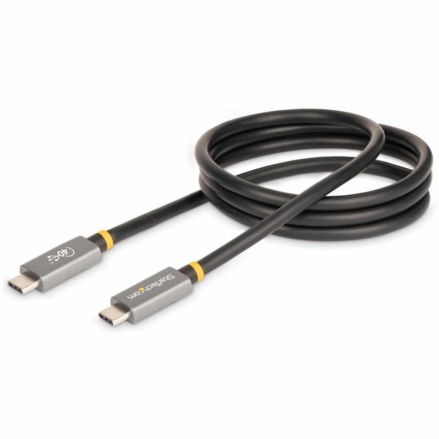 StarTech.com 3ft (1m) USB4 Cable, USB-IF Certified USB-C Cable, 40 Gbps, 100W, 8K 60Hz, Compatible w/Thunderbolt 4/3/USB 3.2, USB Type-C
