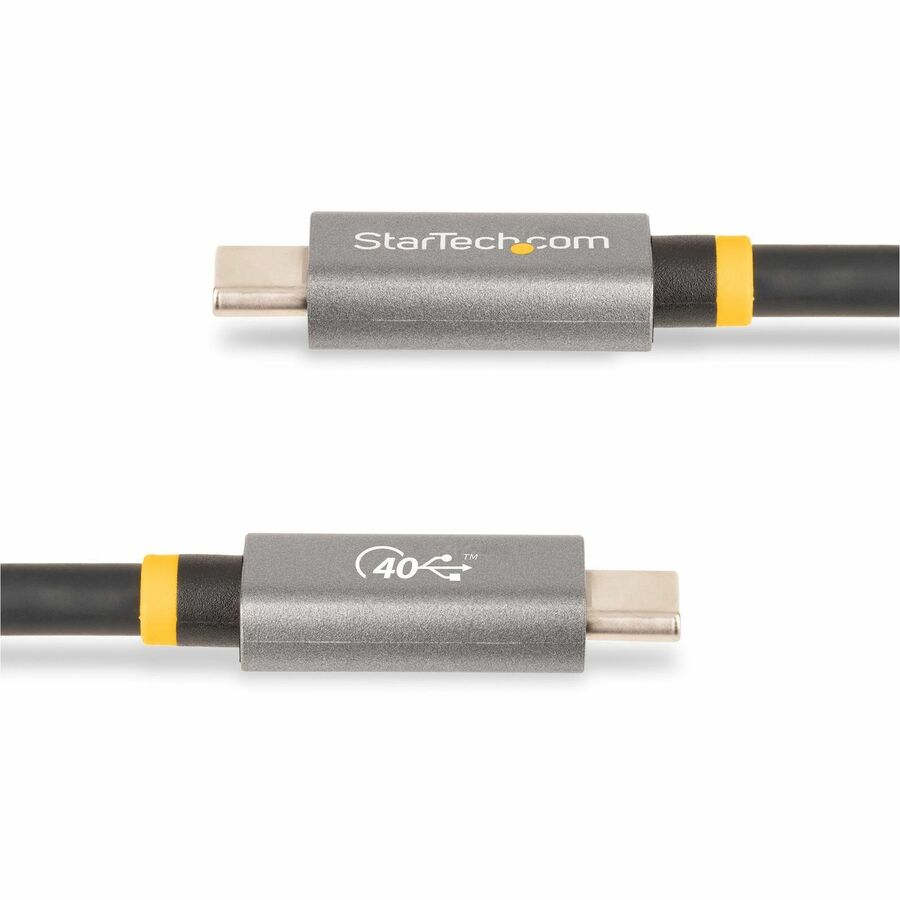 StarTech.com 3ft (1m) USB4 Cable, USB-IF Certified USB-C Cable, 40 Gbps, 100W, 8K 60Hz, Compatible w/Thunderbolt 4/3/USB 3.2, USB Type-C