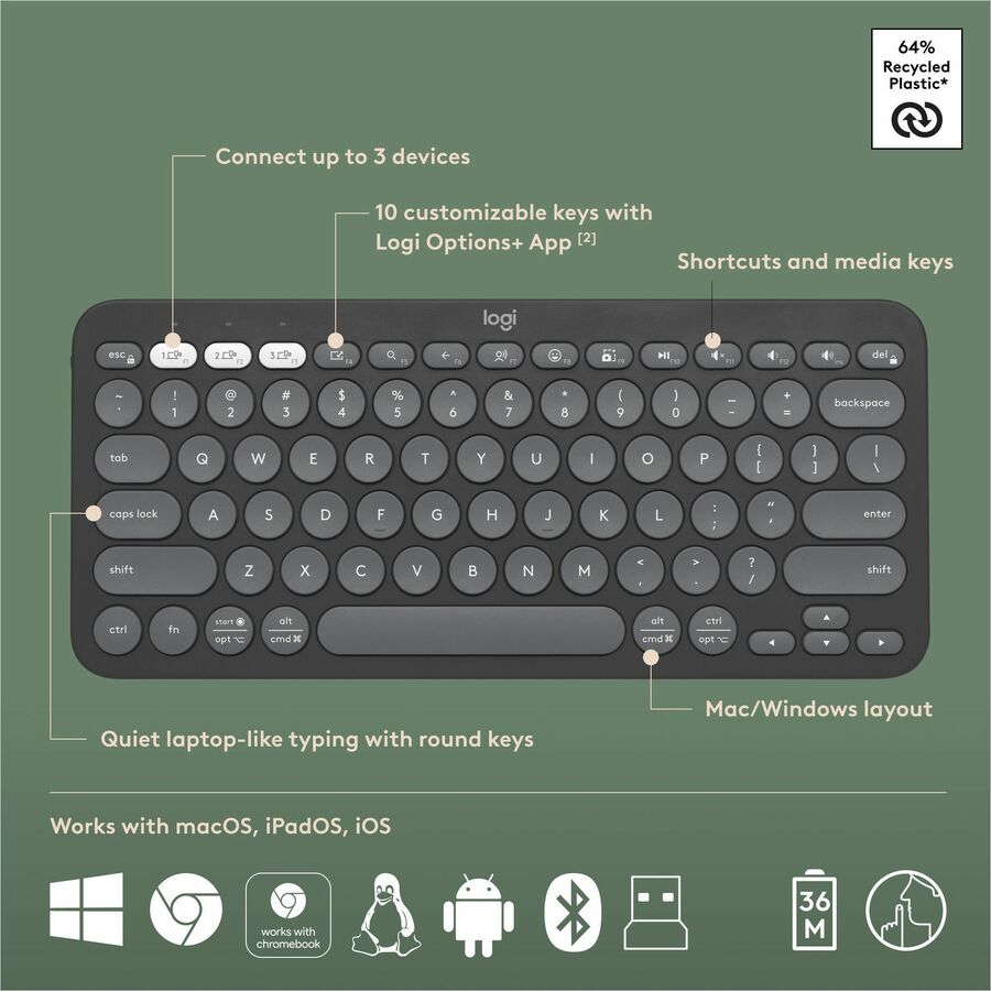 Logitech Pebble 2 Combo Keyboard & Mouse