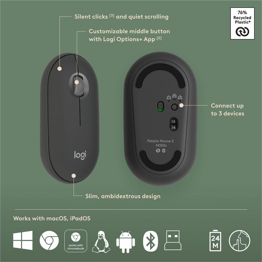Logitech Pebble 2 Combo Keyboard & Mouse