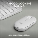 Logitech Pebble 2 Combo Wireless Keyboard & Mouse, White