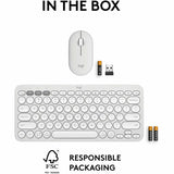 Logitech Pebble 2 Combo Wireless Keyboard & Mouse, White