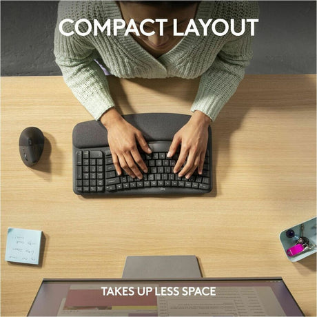 Logitech Wave Keys for Business Ergonomic Keyboard