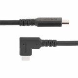 StarTech.com 3ft (1m) Rugged Right Angle USB-C Cable, USB 10 Gbps, USB C to C Data Transfer Cable, 100W PD, 4K 60Hz, 90 Degree USB-C Cable