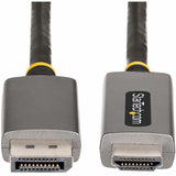 StarTech.com 6ft (2m) DisplayPort to HDMI Adapter Cable, 8K 60Hz, 4K 144Hz, HDR10, DP 1.4 to HDMI 2.1 Active Video Converter