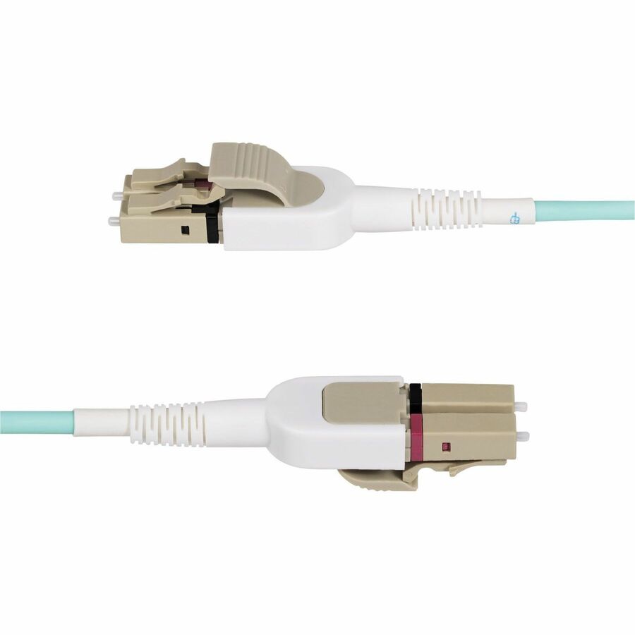StarTech.com 5m (16.4ft) LC to LC (UPC) OM4 Switchable Fiber Optic Cable 50/125, 100G, Toolless Polarity Switching, LSZH Fiber Jumper Cord