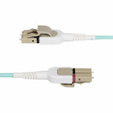 StarTech.com 5m (16.4ft) LC to LC (UPC) OM4 Switchable Fiber Optic Cable 50/125, 100G, Toolless Polarity Switching, LSZH Fiber Jumper Cord