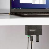 Hub USB géré StarTech.com 4 ports, boîtier industriel en métal robuste, protection contre les décharges électrostatiques et les surtensions, montage mural/de bureau/sur rail DIN, USB 5 Gbit/s