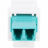 StarTech.com LC to LC Coupler, LC Fiber Coupler, LC/UPC Duplex Keystone Jack, Fiber Optic Keystone Coupler for Patch Panel